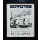 Реклама Peugeot 402  1936г
